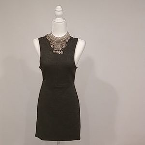 Topshop Petite Charcoal Gray Dress